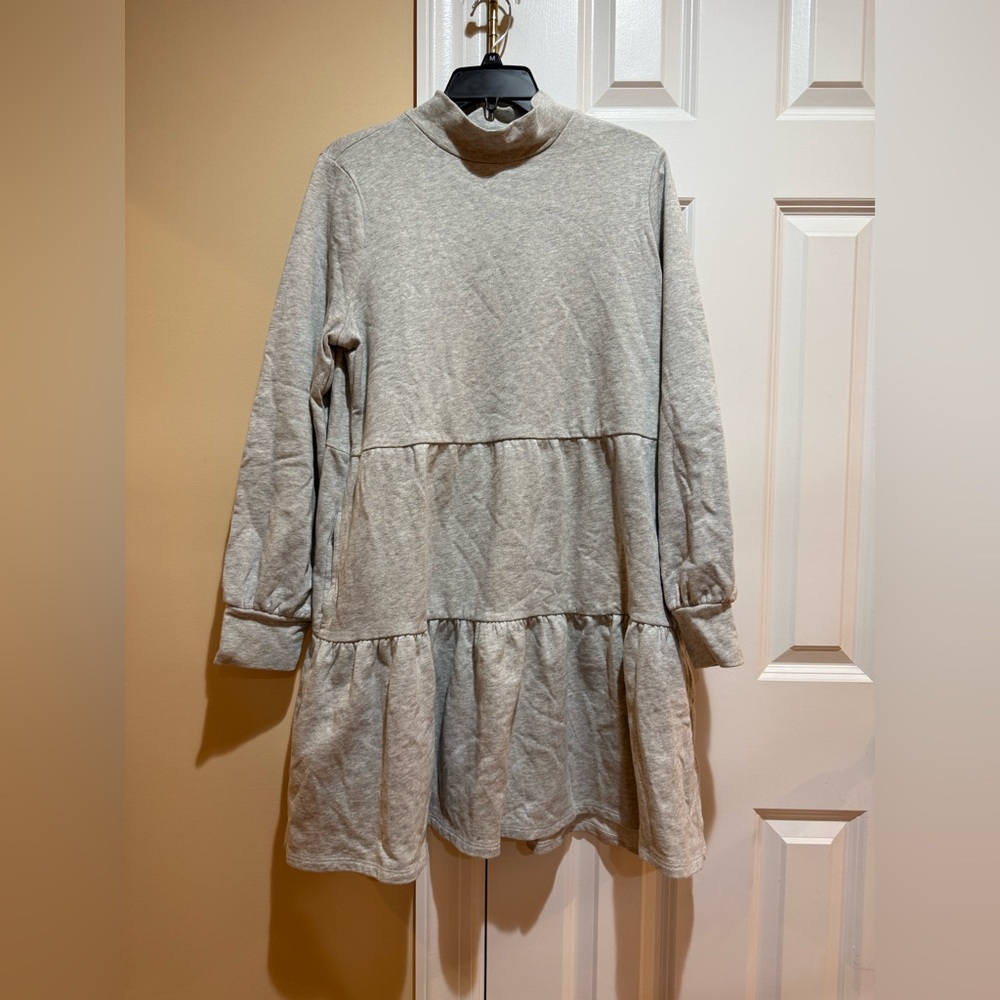 NWT Style & Co Cozy Gray Sweater Dress (L)